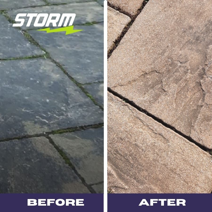 Storm Patio Force Before and After