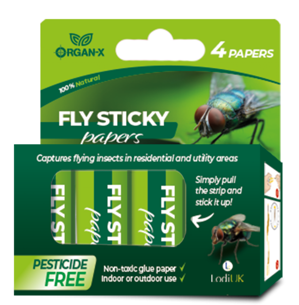 Fly control fly sticky paper trap