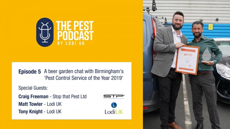 Episode 5 of The Pest Podcast - A Chat with Birmingham's 'Pest Control Service of the Year 2019'