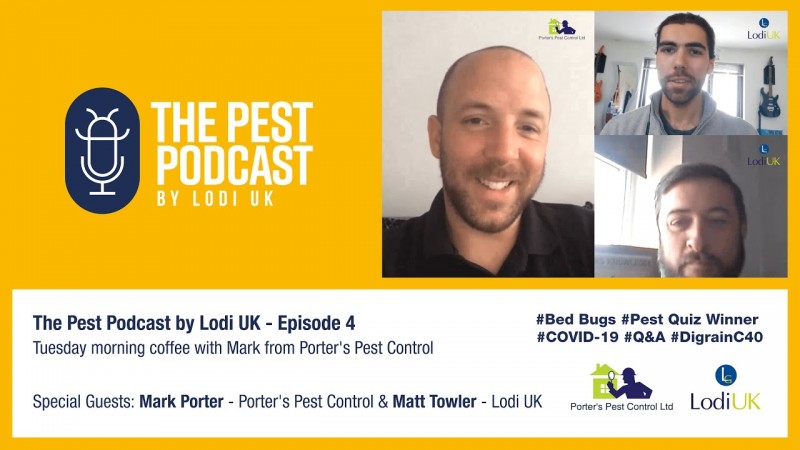 Episode 4 of The Pest Podcast - Bed Bug Treatments, Digrain C40 and COVID-19