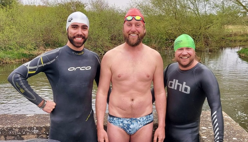 Tony & Sam Wild Swim with Farmer Tom