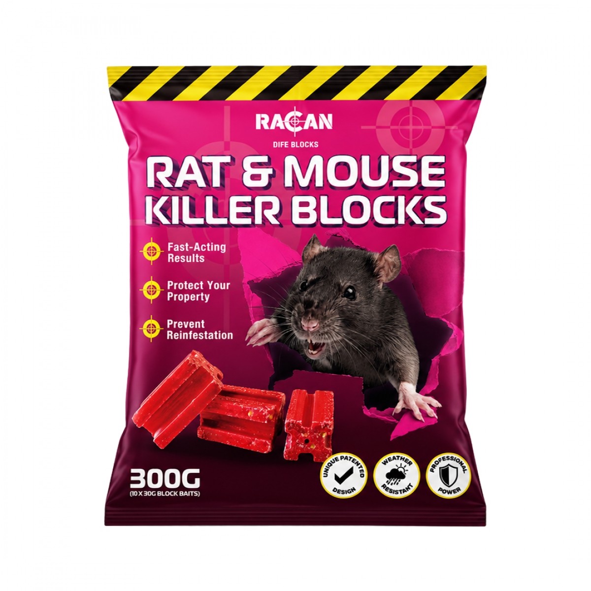 Racan Rat & Mouse Killer Block 300g