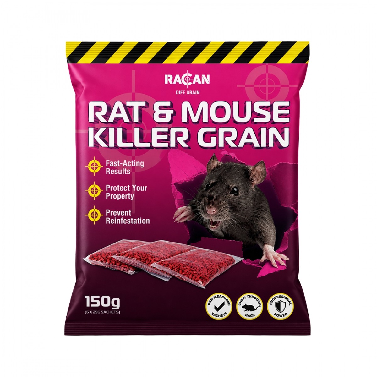 Racan Rat & Mouse Killer Grain 150g