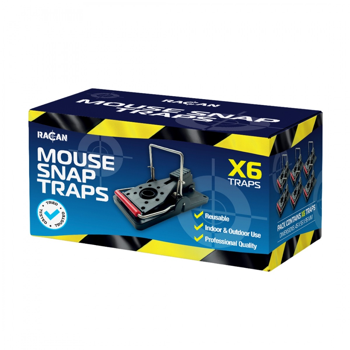 Racan Mouse Snap Traps Multipack