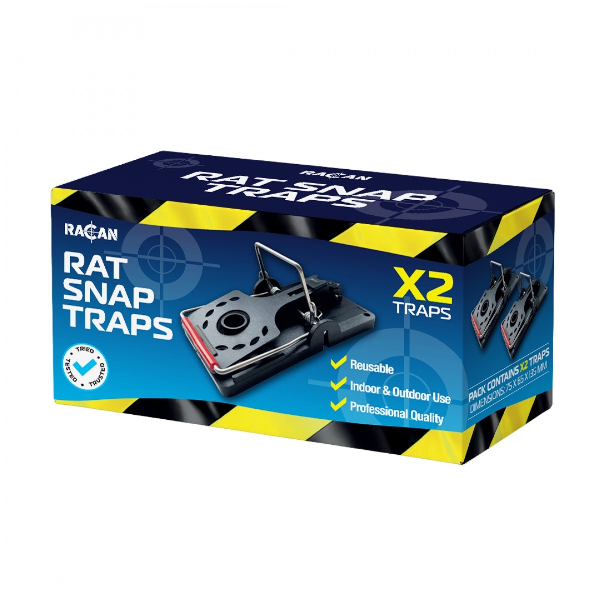 Racan Rat Snap Traps Multipack
