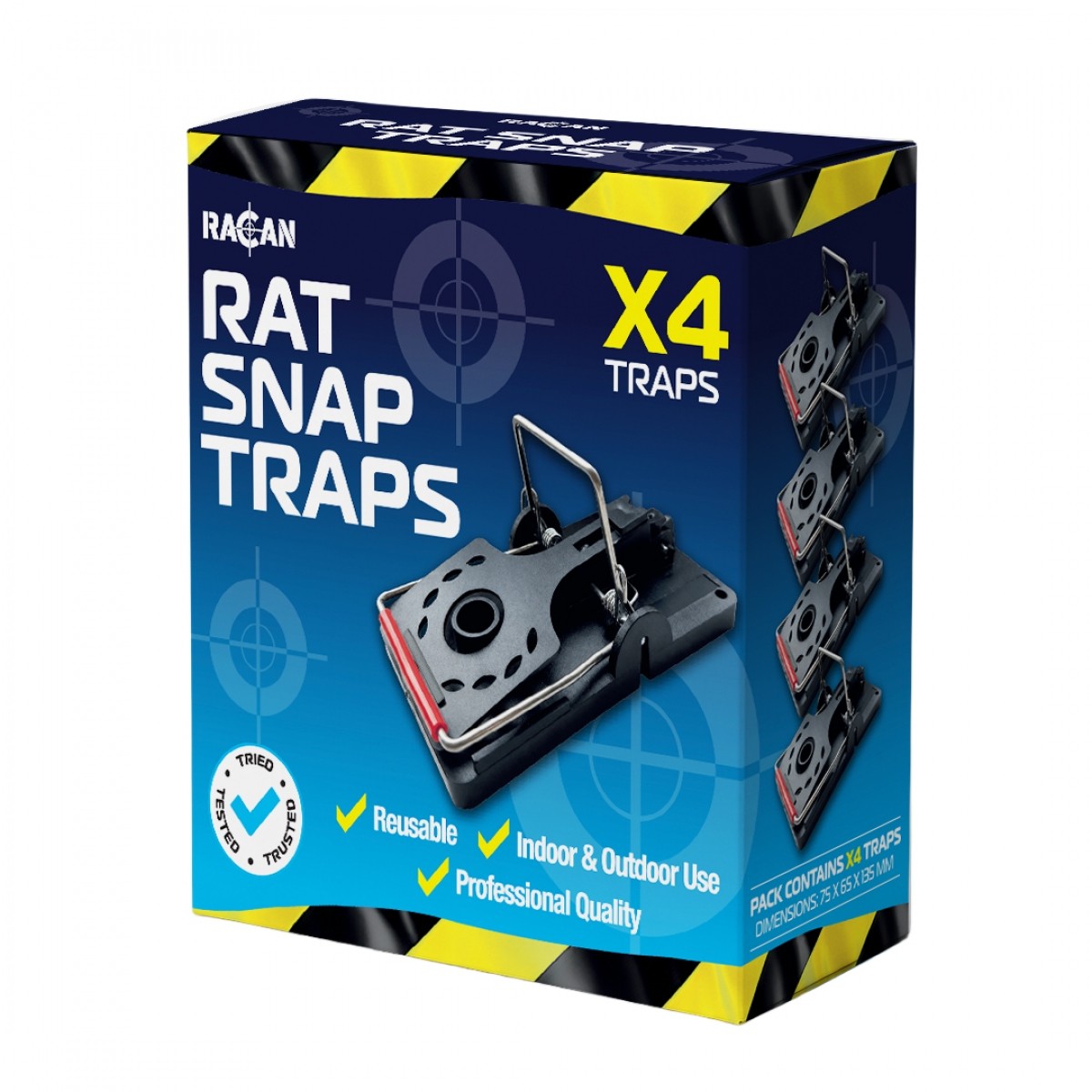 Racan Rat Snap Traps Multipack