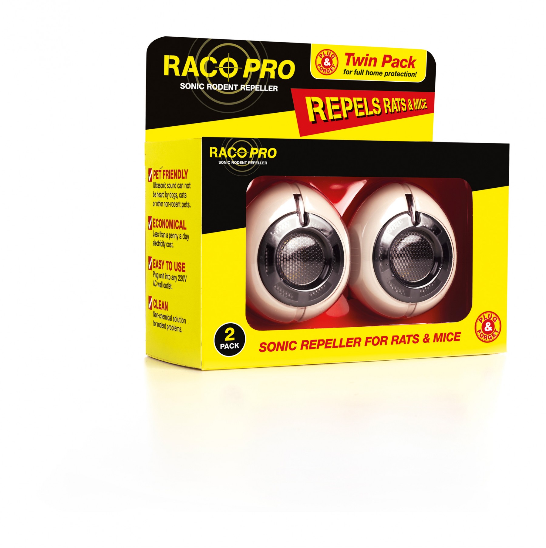 RACO1090---Racan-Pro-Sonic-Rodent-Repeller---Pack-Of-2.jpg Racan Pro Sonic Rodent Repeller - Pack Of 2