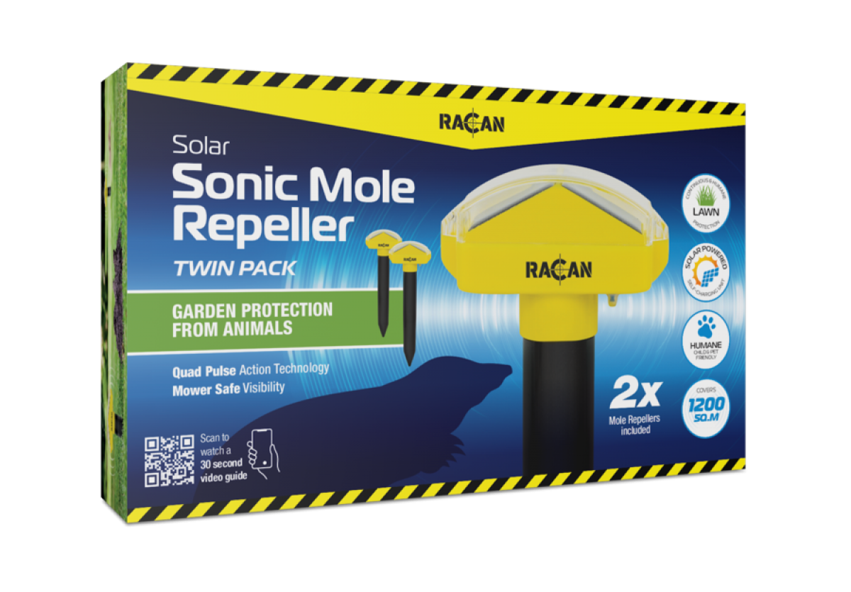 Racan Solar Sonic Mole Repeller Twin Pack