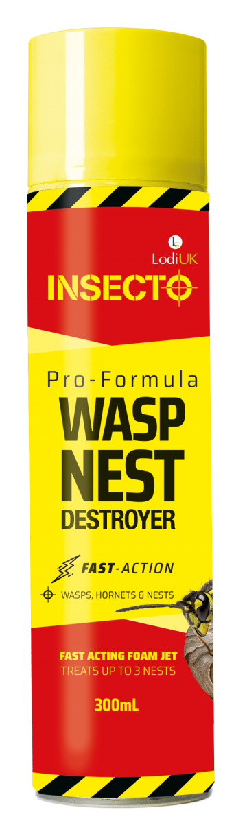 Insecto Pro Formula Wasp Nest Destroyer Foam 300ml - Lodi UK